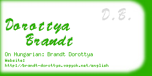 dorottya brandt business card